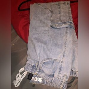 Light Blue Jogger style cargo jeans